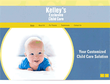 Tablet Screenshot of kelleysexclusivechildcare.com